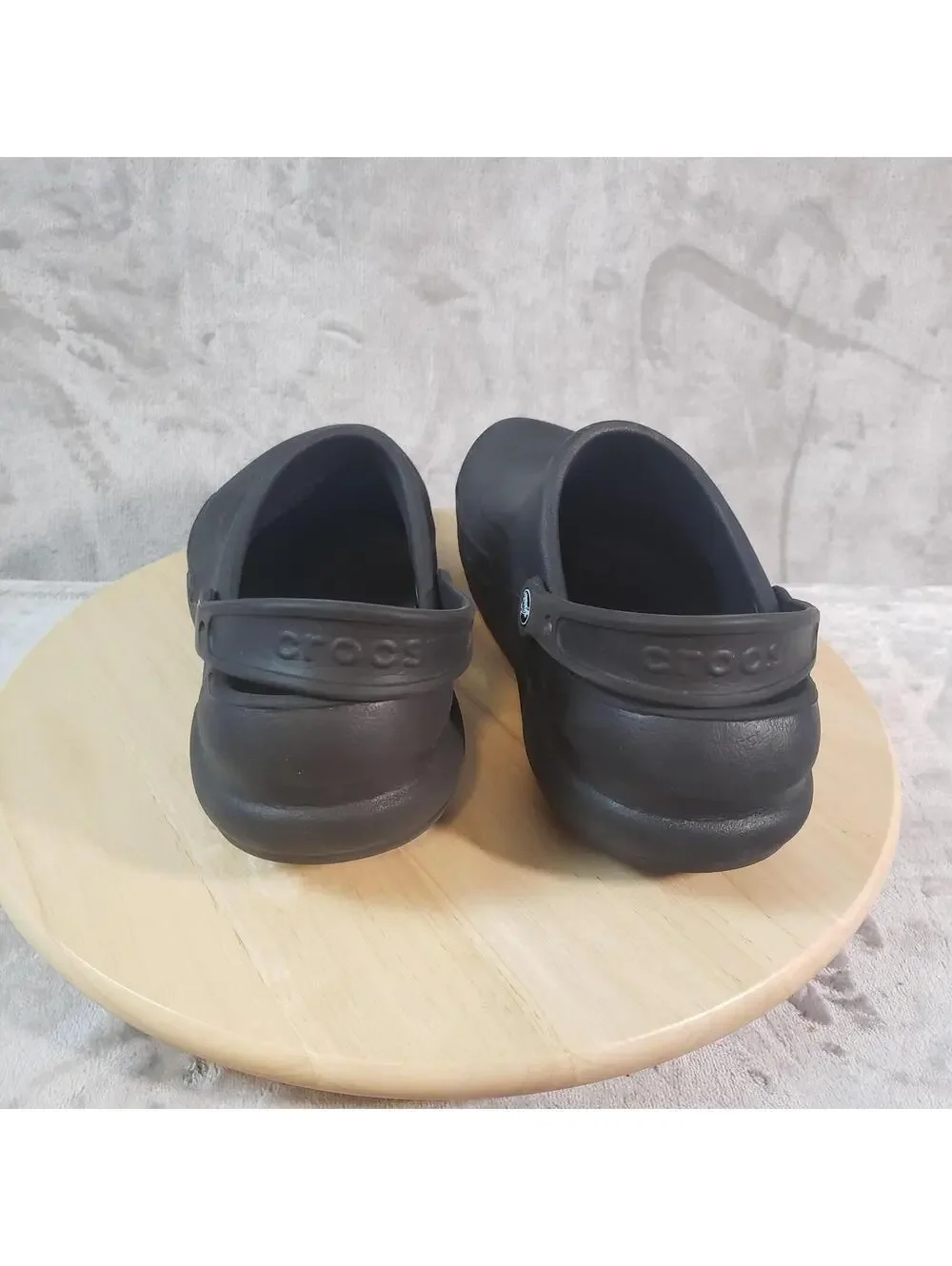Crocs Black Slip Resistant Odor Resistant Slip-On Sandals Men's Size 12